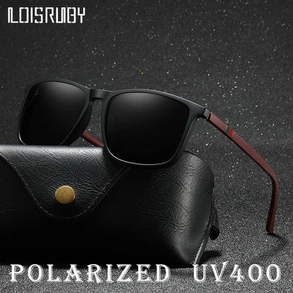 Luxury Square Vintage Polarized Sunglasses for Men & Women – UV400 Cycling, Driving, Fishing Eyewear