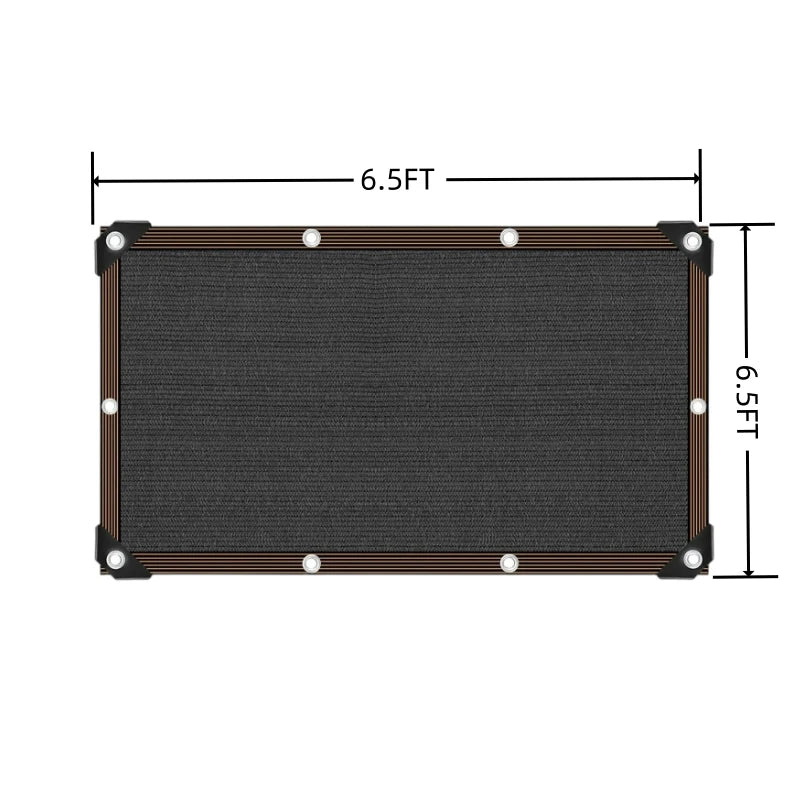 Black Shade Cloth Sunblock Mesh Cover with Grommets – UV Protection Netting for Pergola, Greenhouse, Garden, Patio & Canopy Use