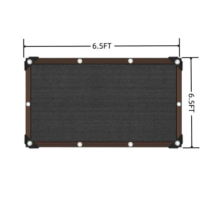 Black Shade Cloth Sunblock Mesh Cover with Grommets – UV Protection Netting for Pergola, Greenhouse, Garden, Patio & Canopy Use