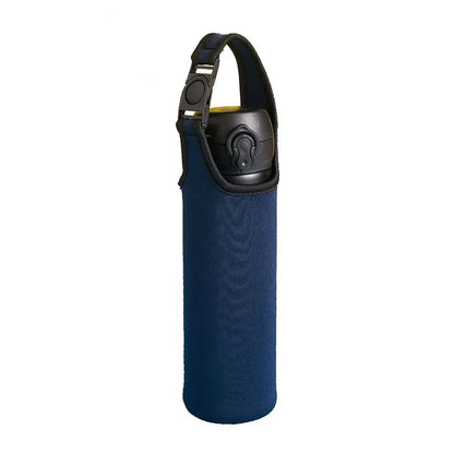 450-600ML Neoprene Water Bottle Cover Bag - Insulated Pouch Holder with Shoulder Strap for Sports & Camping