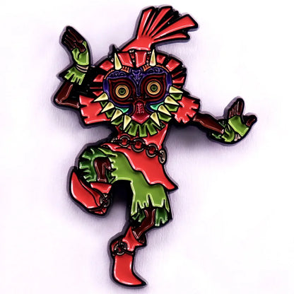 Skull Kid Enamel Pin — Game Character Lapel Pin, Gamer Jewelry & Gift Accessory