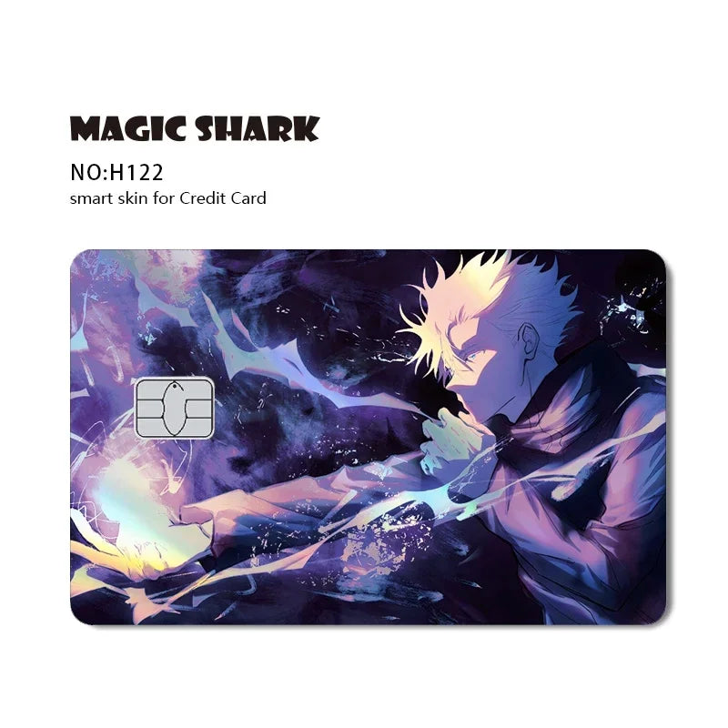 Magic Shark Evil FBI Holographic Laser Money & Card Sticker – Shiny Credit, Bank, Debit Film Cover