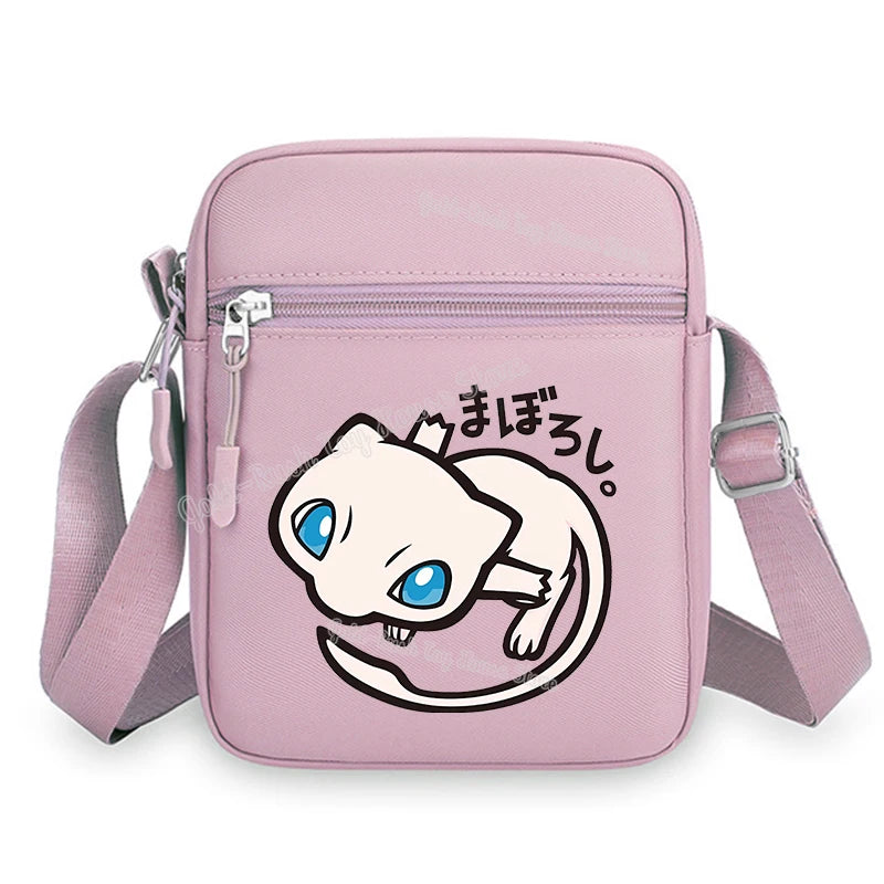 Pokemon Pikachu Cartoon Shoulder Bag – Large Crossbody Messenger Bag for Boys & Girls School Handbag