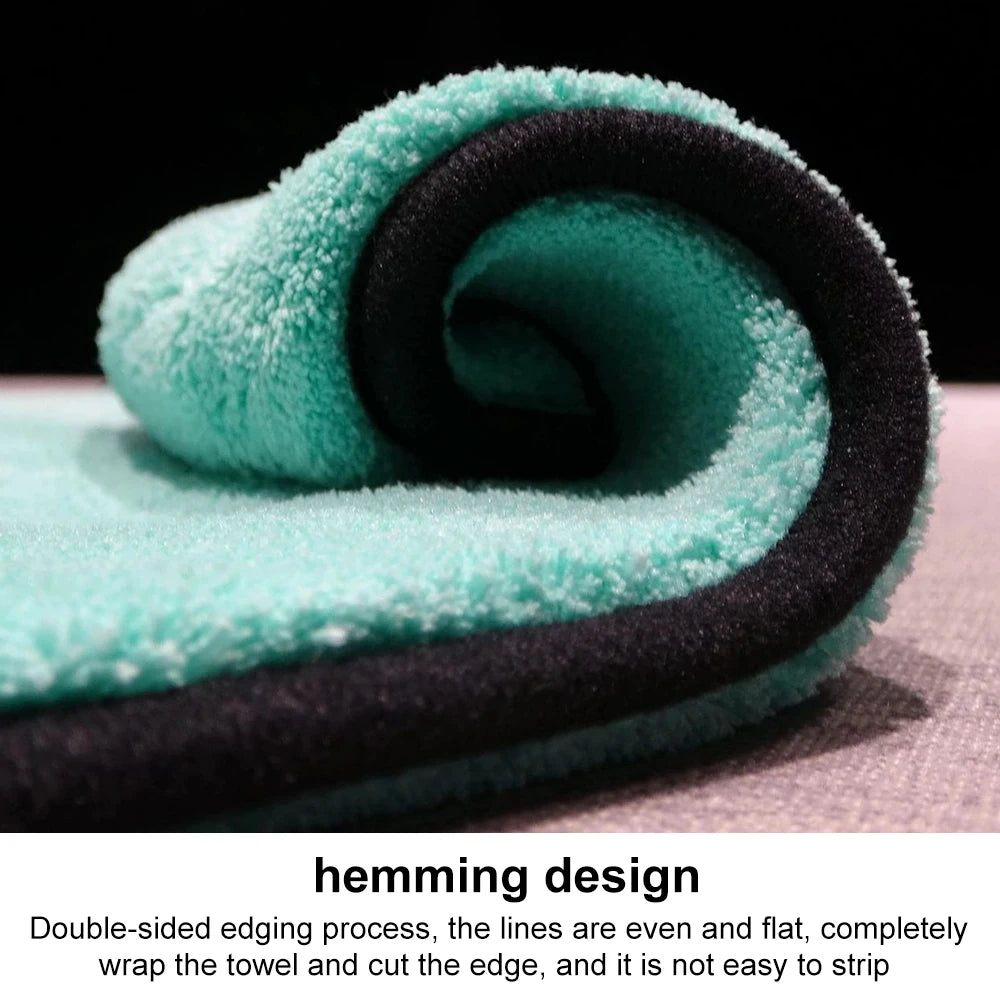 Portable 1200GSM Super Soft Microfiber Car Drying Towel – Ultra Absorbent Premium Wash Cloth