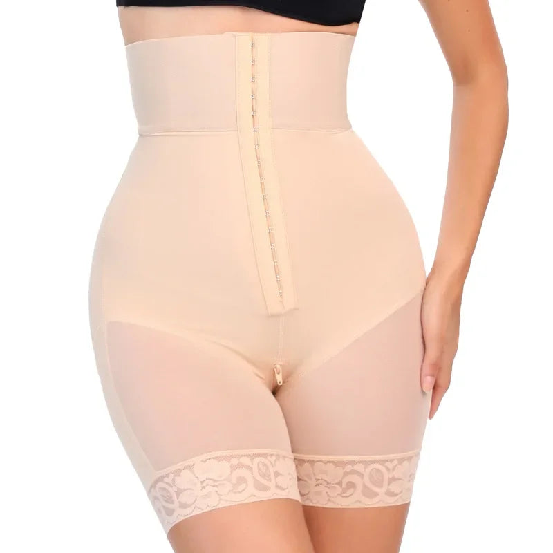 AfruliA Purple BBL Shorts – Colombian Fajas Shapewear Waist Trainer Corset Body Shaper Control Panties Lifter