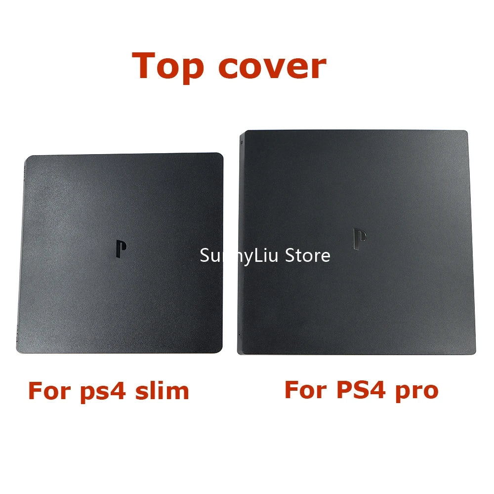 PS4 Slim & Pro Front Upper Shell Cover — Black Protective Faceplate Housing