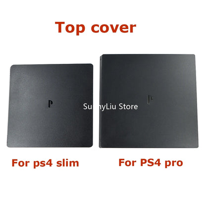 PS4 Slim & Pro Front Upper Shell Cover — Black Protective Faceplate Housing