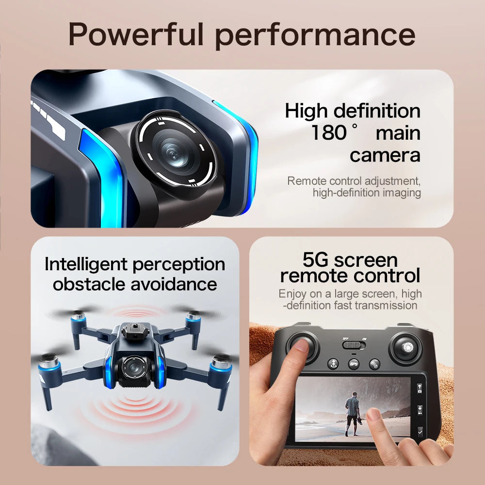 New XT808 Folding Drone – 5G Optical Flow GPS, WIFI Transmission, Professional Aerial Camera Quadcopter Toy Gift