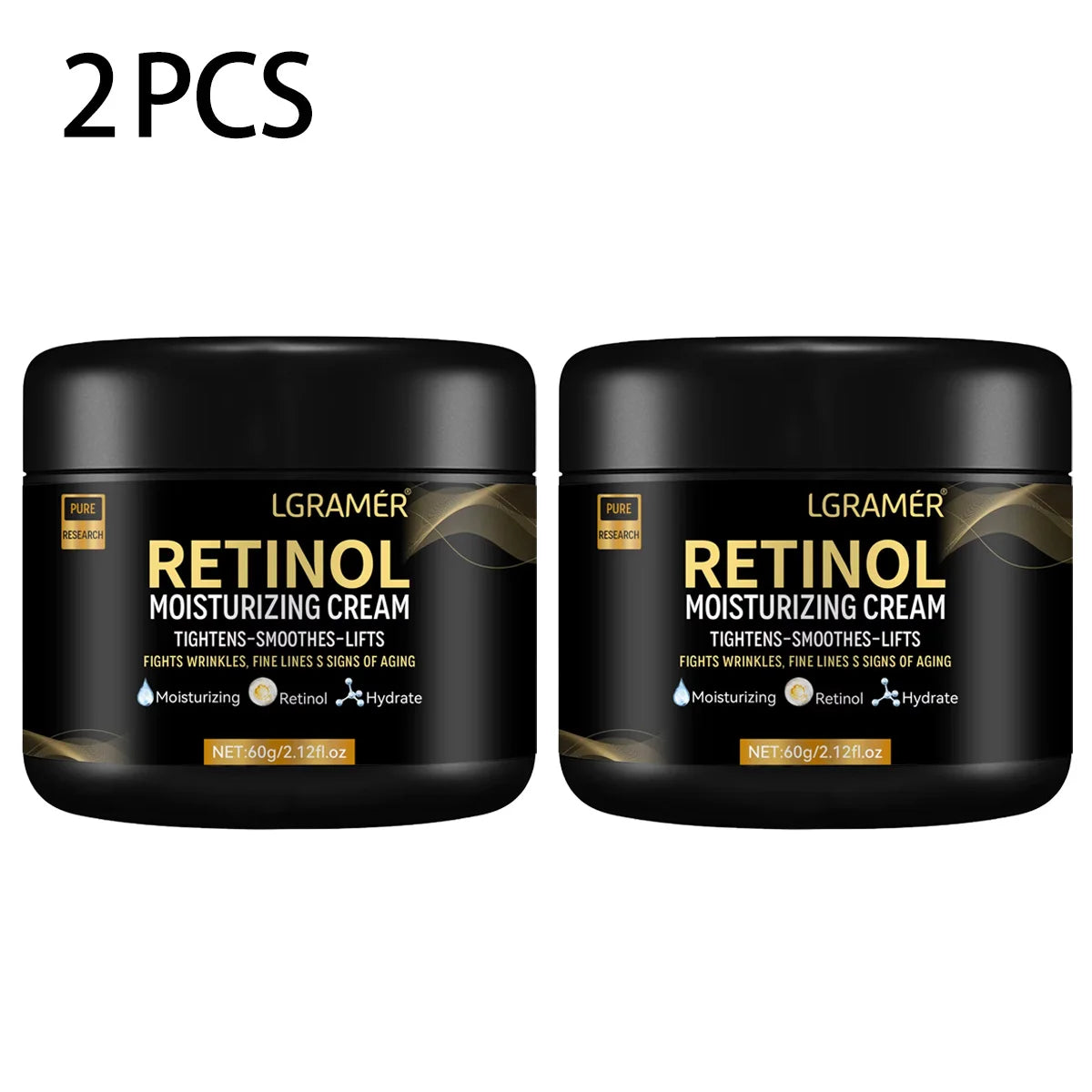 Men’s Retinol Face Moisturizer – Anti-Aging Wrinkle Cream for Hydration, Pore Minimizing & Smooth Bright Skin