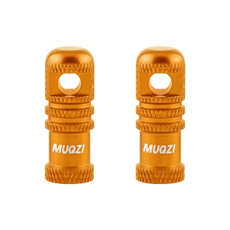 MUQZI 2/4PCS Presta Valve Caps with Core Remover — MTB Tubeless Tire Valve Stem Accessories