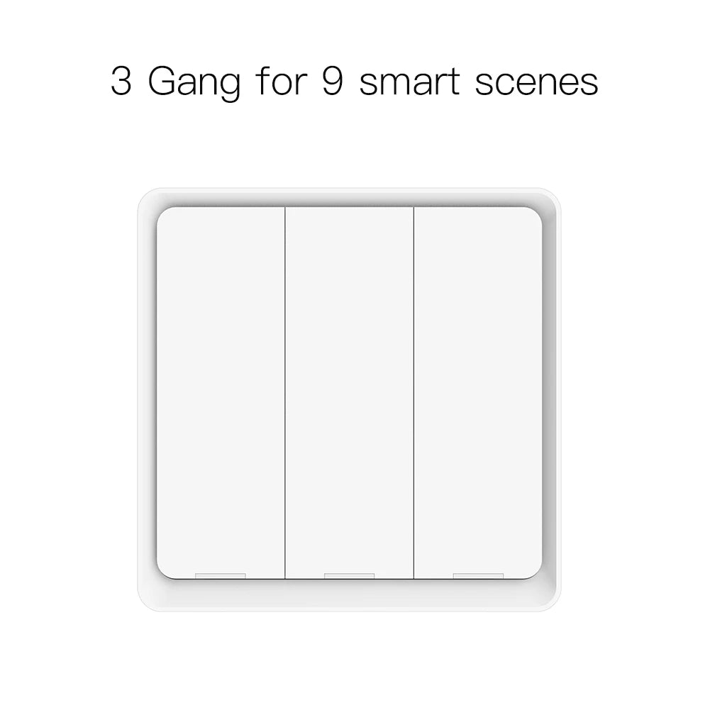 MOES 4-Gang Tuya ZigBee Wireless Scene Switch – Battery-Powered Smart Controller for Tuya Automation