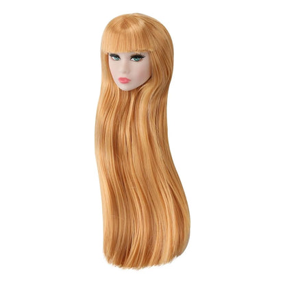 1/6 Supermodel Doll with Movable Joints – Flat Bangs Straight Hair Body & Head Accessories (White/Normal/Black Skin)