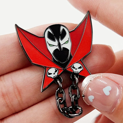 Spawn Al Simmons Badge - Dark Hero Fantasy Comic Collectible Jewelry