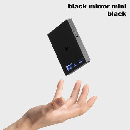 TIMEMORE Black Mirror Mini Coffee Scale – Pour Over Espresso Scale with Flow Rate Display & Heat Insulation Pad