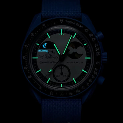 Anime Snoopy Quartz Watch - Luminous Chronograph Sports Wristwatch with Nylon Strap