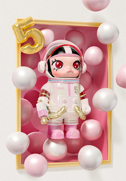 Popmart Mega Space Molly 100% Anniversary Series — 4th Gen Blind Box Collectible Action Figure Toy, Mystery Gift Model