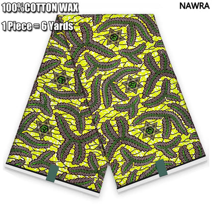 2026 African Real Wax Print Fabric - 100% Cotton Ghana Style Soft Ankara Pagne