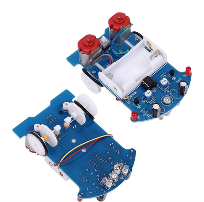 DIY Soldering Learning Kit - Smart Car Line Following Robot Electronics Project for Beginners