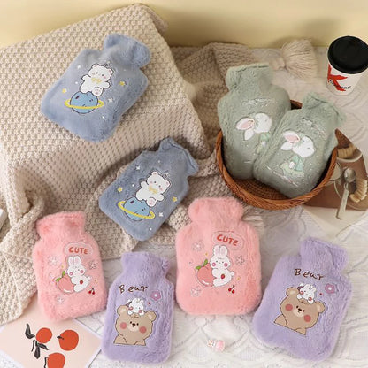 500ML Cute Kawaii Hot Water Bottle — Portable Winter Hand & Bed Warmer for Girls
