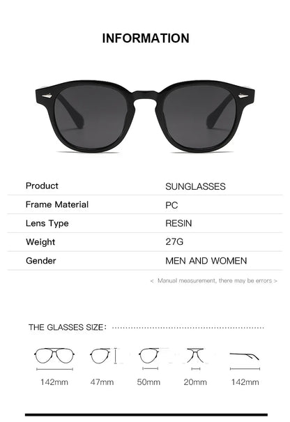 JNPCXI Retro Round Sunglasses – Punk Leopard Rivet Fashion Shades UV400 for Men & Women