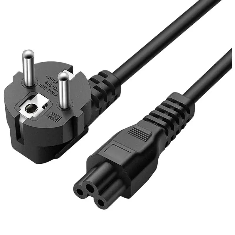 1.5M EU 3-Pin Laptop Power Cord - Universal AC Charger Cable for HP, Dell, Toshiba, Sony, ASUS, Lenovo & Samsung Notebooks