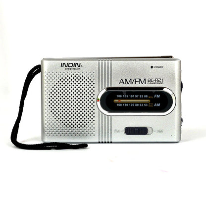 BC-R21 Mini AM/FM Radio — Battery-Operated Portable Receiver with Best Reception for Home, Running & Walking
