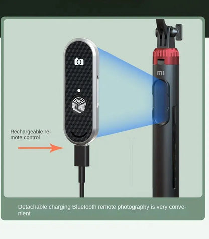 Xiaomi Tripod Selfie Stick – Bluetooth Mobile Tripod Stand with Remote Control, Ring Light & Telescopic Rod