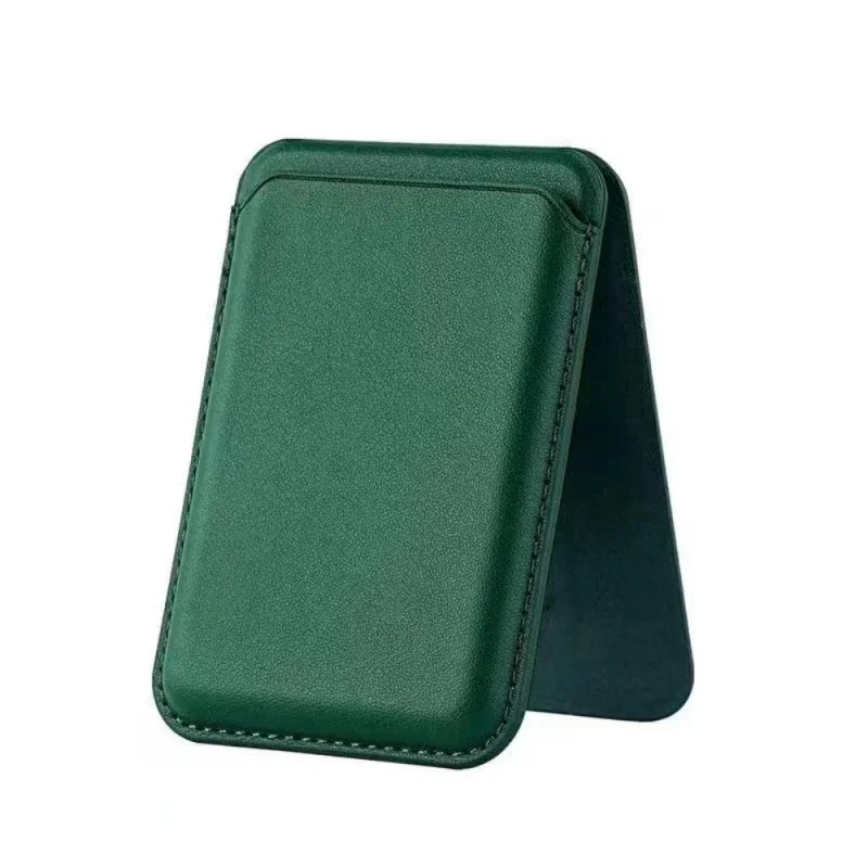 Strong Magnetic Leather Wallet with Hidden Stand – MagSafe Case & Card Holder for iPhone 13, 14, 15 Pro Max