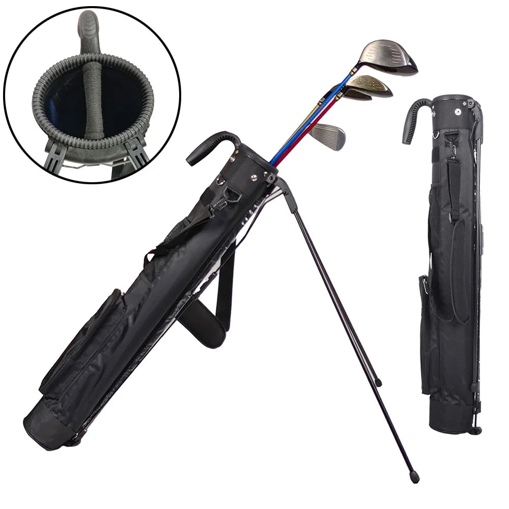 Lightweight Golf Club Bag with Bracket – Waterproof Golf Stand Carry Bag, Golf Gun Rack