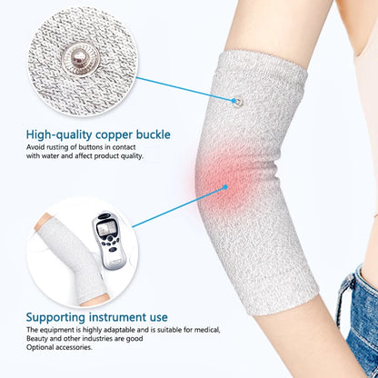 Conductive Silver Fiber Electrode Gloves & Socks – Muscle Stimulator TENS Bracer for Hand & Foot Massage