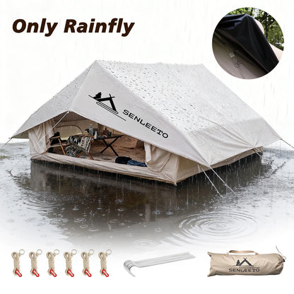 10 x 13 ft Waterproof Rainfly - Ultralight Camping Tent Shelter Awning & Sunshade for 6–8 People