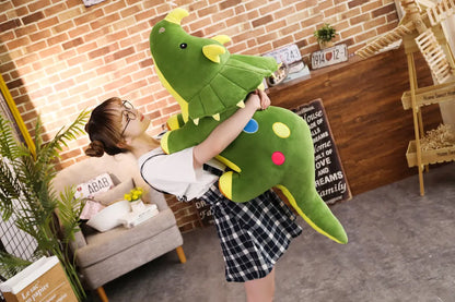 Creative Big Plush Dinosaur Toy – Soft Triceratops & Stegosaurus Stuffed Toys, Kids' Birthday Gifts