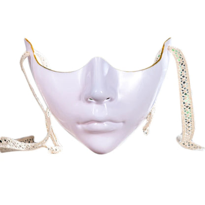 Masquerade Half Face Mask for Men & Women – Cosplay Halloween Eyemask, Costume Eye & Mouth Cover