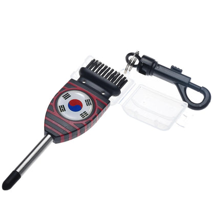 Golf Grooving Sharpening Tool – Alloy Wedge Cleaner with Brush for Golf Groove Maintenance
