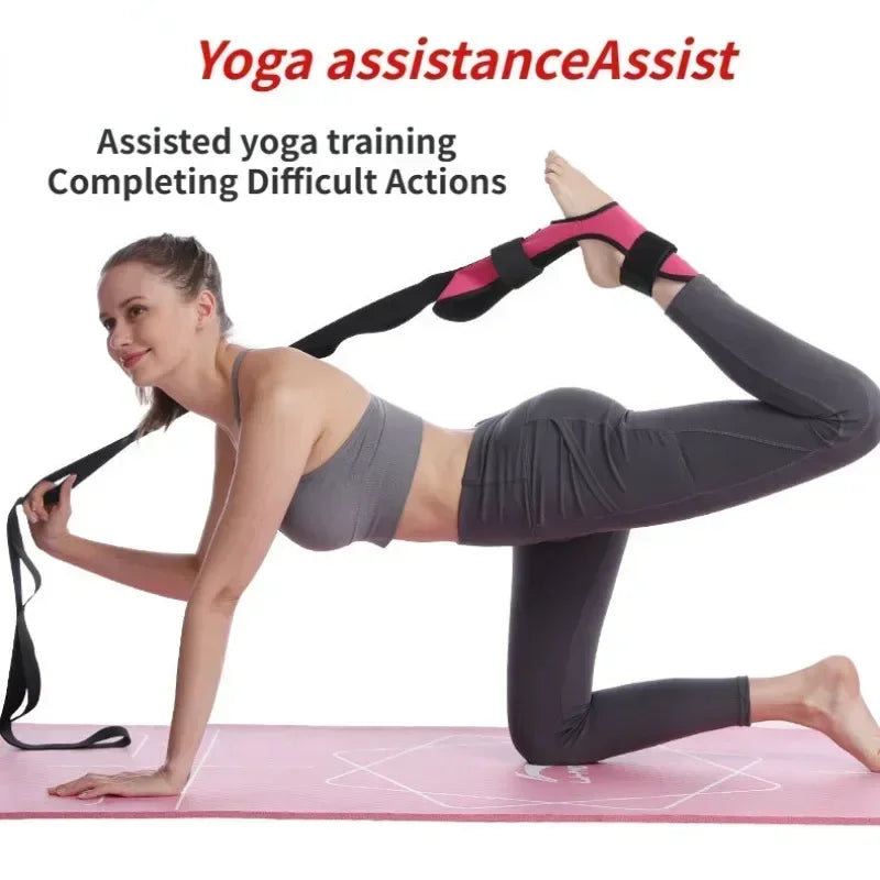 Yoga & Fitness Stretching Band – Leg Flexibility, Rehabilitation, Plantar Fasciitis Foot Care Training Belt