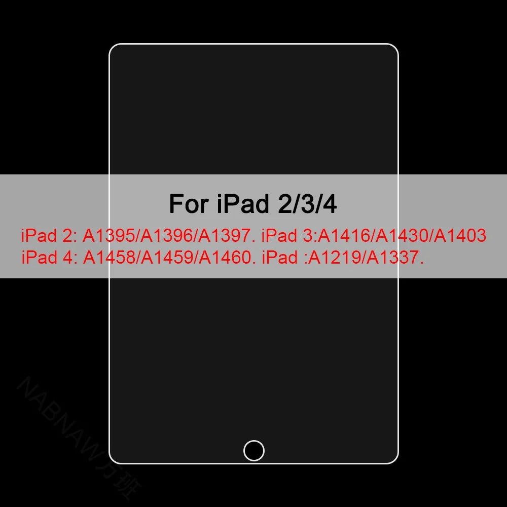 3-Pack Tempered Glass Screen Protector - Apple iPad 10th 9th 8th 7th Mini Air & Pro Series