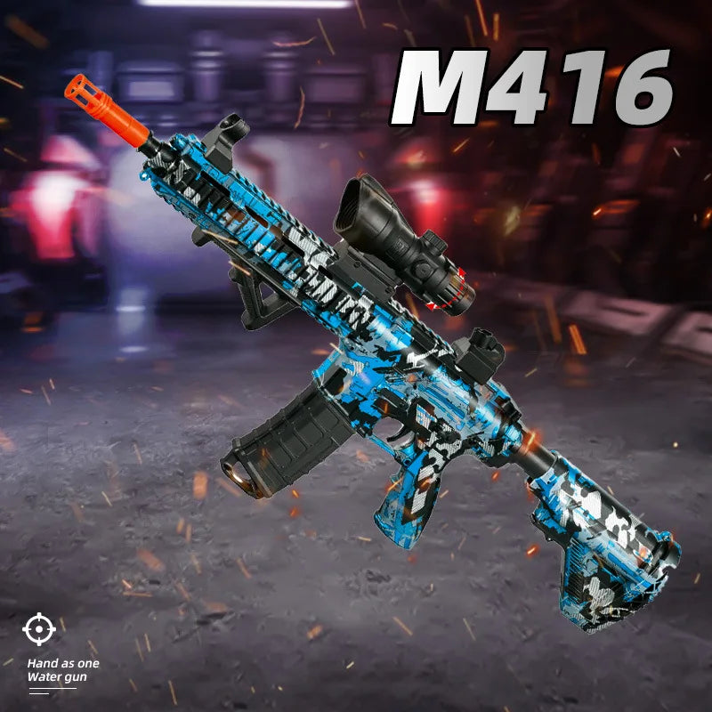 M416 Electric Blaster Toy Gun – Outdoor Gel Bullet Shooting Sport for Parent-Child Interactive Games
