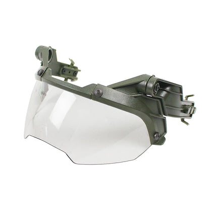 BOOIU Adjustable Tactical Helmet – FAST MICH Helmet with Detachable OP Goggles, Anti-Fog & Anti-Riot CS Protective Gear