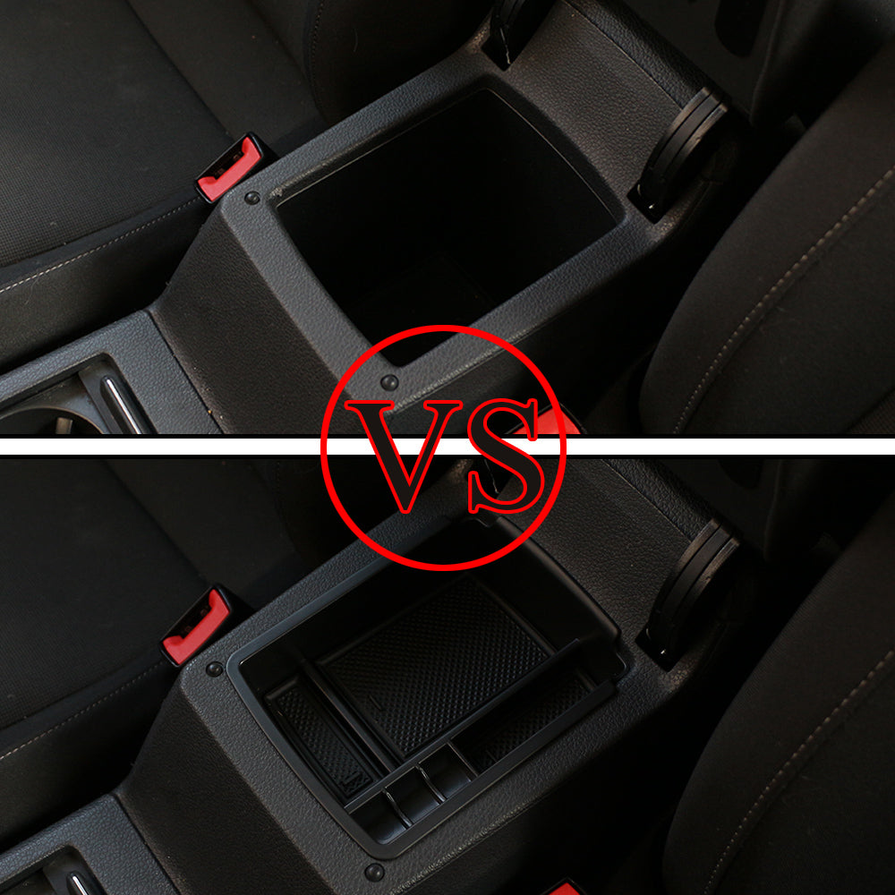 Car Central Armrest Storage Box – Tray Holder for Volkswagen VW Golf 7 Mk7 VII 5G GTI R (2013-2019), Organizer Accessories