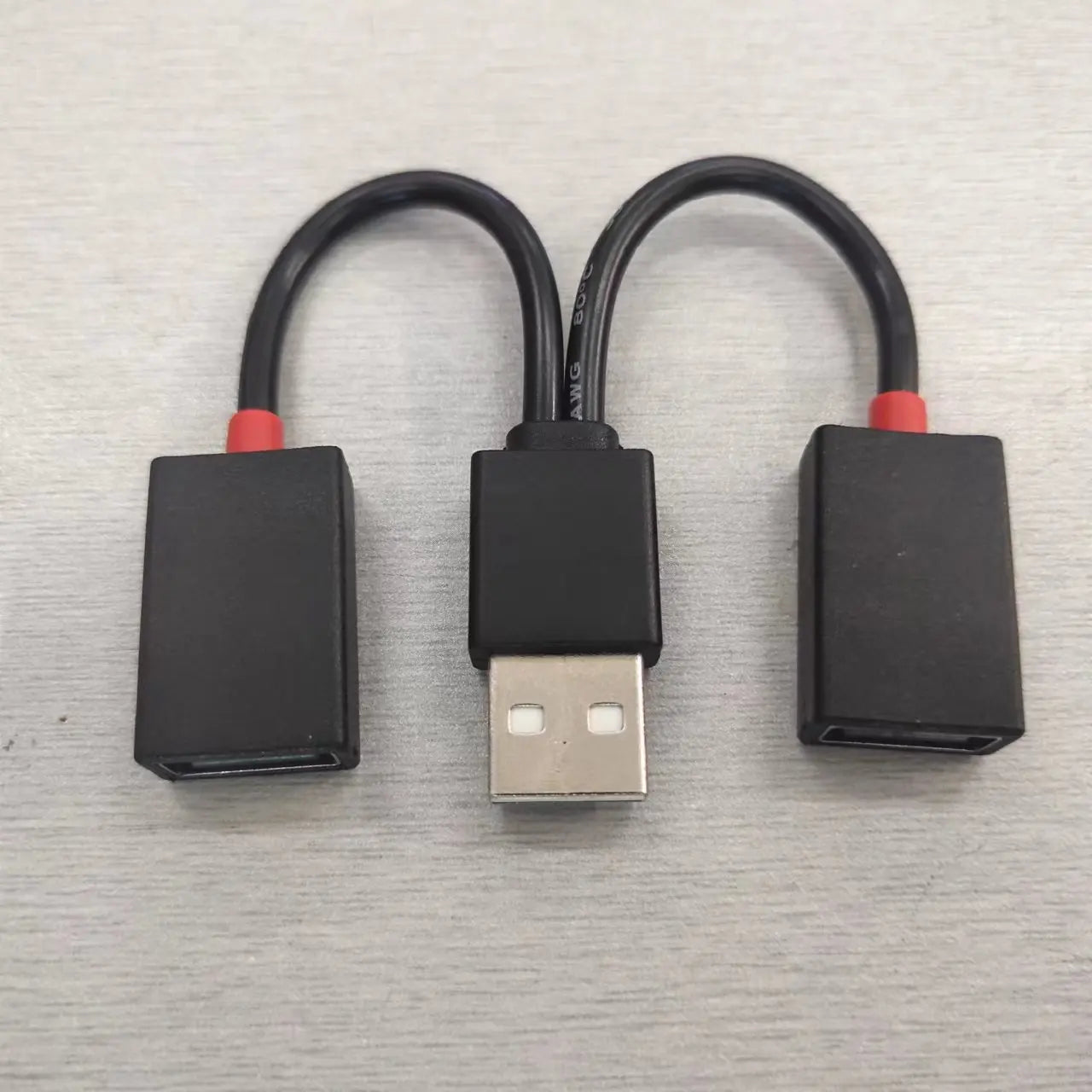 Car Mounted 1 to 2 USB Multi-Functional Adapter - Branching Hub for Mobile Phones, Tablets, and Multi-Interface Extensions