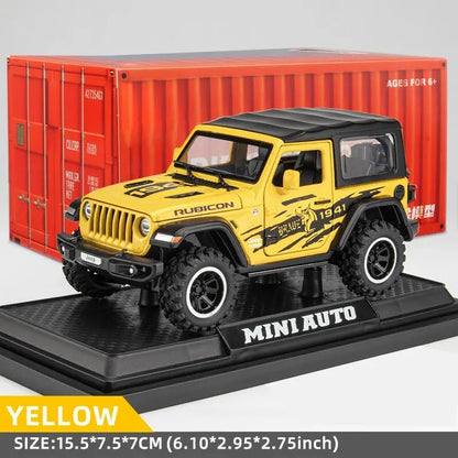 1:32 Off-Road 7-Door Wrangler Diecast Model Car with Opening Doors & Lights – Metal Alloy Toy for Kids & Adults