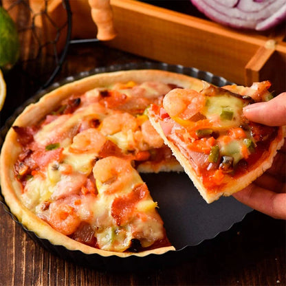 20–30cm Non-Stick Fluted Tart & Quiche Pan – Round Heavy-Duty Baking Mold with Removable Bottom for Pie, Pizza & Cake