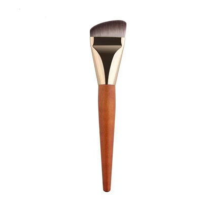 Angled Liquid Powder Contour Makeup Brush – Professional Cream Blush & Foundation Blending Tool