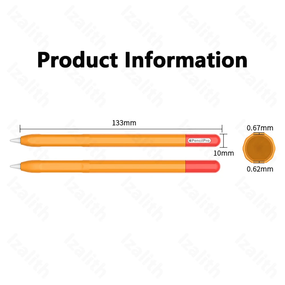 Pencil Case for Apple Pencil Pro | Soft Silicone Ultra-Thin Protective Cover for iPad Pencil