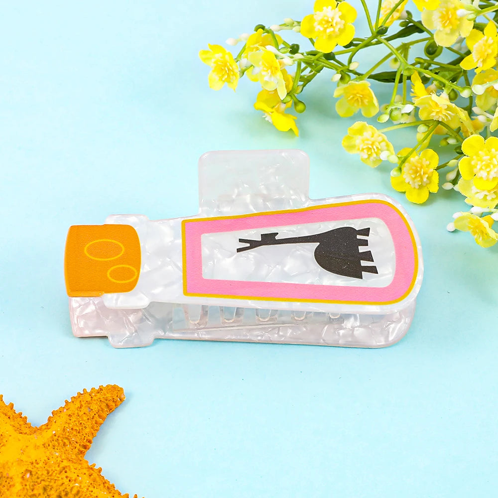 Disney Mini Medicine Bottle Hair Clip - Cute Styling Grip, Cosplay Accessory & Fun Hair Decoration