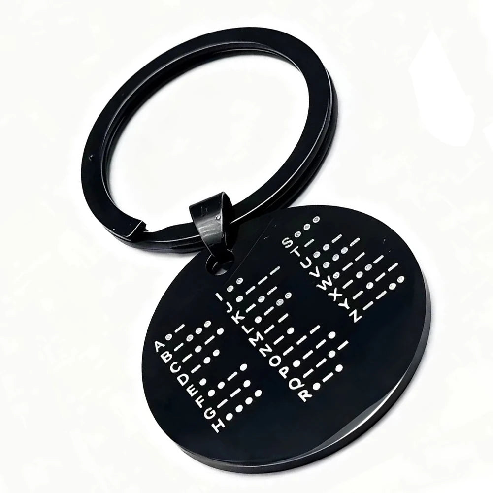 Morse Code Practice Keychain Coin - Amateur Radio CW Training and Transmission Practice Tool