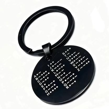 Morse Code Practice Keychain Coin - Amateur Radio CW Training and Transmission Practice Tool