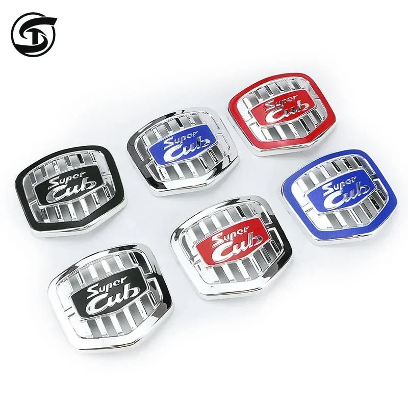 3D Motorcycle Decoration Stickers - Plating Emblem Badge Decals for Honda Super CUB C70, C90, C110, C125, CT125 | Cafe Racer Modification