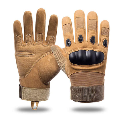 Tactical Hard Knuckle Half Finger Gloves – Men's Combat, Hunting, Shooting & Paintball Duty Fingerless Gloves
