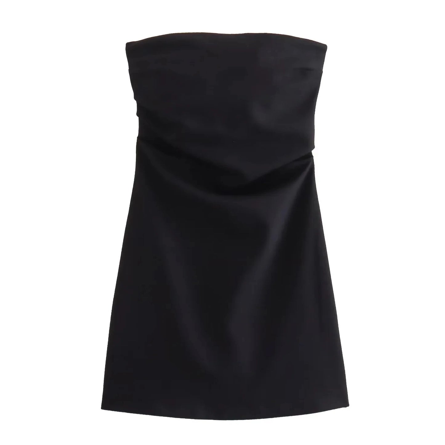 HXAO Women’s Off-Shoulder Corset Dress – Ruched Backless Bodycon Short Party Dress in Blue, Black & White